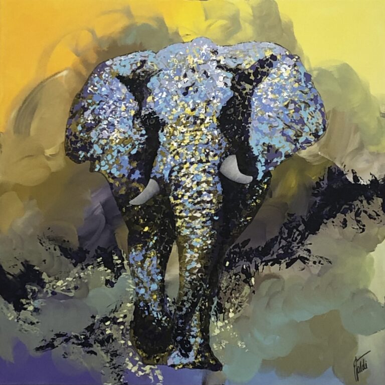 elephant in the sand